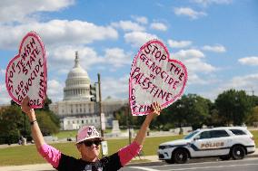 Anti-war Demonstration Near U.S. Capitol