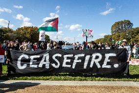 Demonstratoion for a ceasefire in Palestine