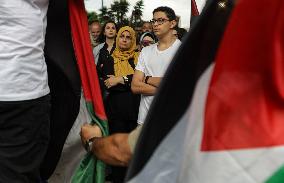 Demonstration In Support Of The Palestinian People In Sao Paulo, Brazil