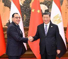 CHINA-BEIJING-XI JINPING-EGYPTIAN PM-MEETING (CN)