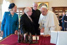 Pope Francis Receives Irish President - Vatican