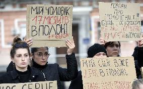 Rally to remind of captive Azov Regiment soldiers in Kyiv