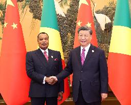 (BRF2023)CHINA-BEIJING-XI JINPING-REPUBLIC OF THE CONGO-PRESIDENT-MEETING (CN)