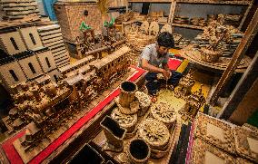 Crafts Made Of Raw Water Hyacinth In Indonesia
