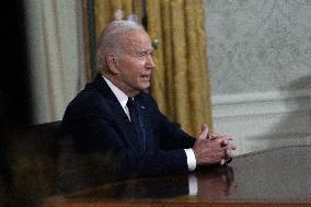 Joe Biden addresses the nation - Washington