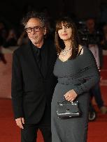 Bellucci And Burton First Red Carpet Appearance - Rome
