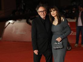Bellucci And Burton First Red Carpet Appearance - Rome