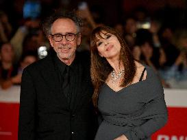 Bellucci And Burton First Red Carpet Appearance - Rome