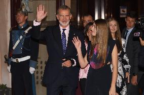 The King and Queen of Spain, the Princess of Asturias and Infanta Sofia preside over the 31st Princess of Asturias Awards Concer