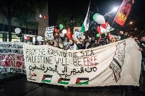 DEMONSTRATION IN SUPPORT OF PALESTINE