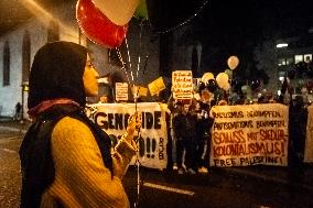 DEMONSTRATION IN SUPPORT OF PALESTINE