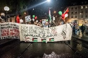 DEMONSTRATION IN SUPPORT OF PALESTINE