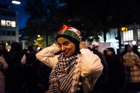 DEMONSTRATION IN SUPPORT OF PALESTINE