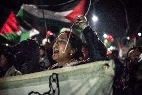 DEMONSTRATION IN SUPPORT OF PALESTINE