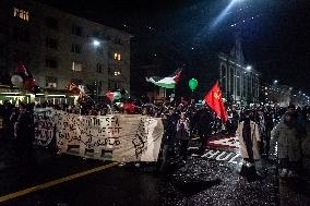 DEMONSTRATION IN SUPPORT OF PALESTINE