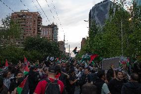 Chile: Palestine Protest In Israel Embassy