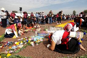 Cempasuchil Flower Harvest Season During The Day Of The Dead Celebrations