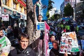 Pro-Palestine Rally In Seoul