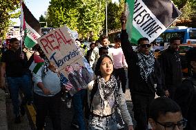 Pro-Palestine Rally In Seoul