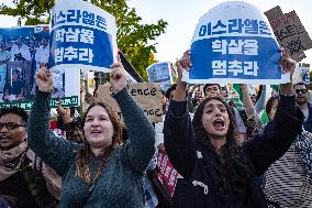 Pro-Palestine Rally In Seoul