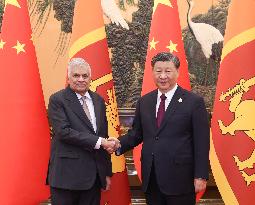 (BRF2023) CHINA-BEIJING-XI JINPING-SRI LANKA-PRESIDENT-MEETING (CN)