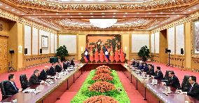 (BRF2023) CHINA-BEIJING-XI JINPING-LAOS-PRESIDENT-MEETING (CN)