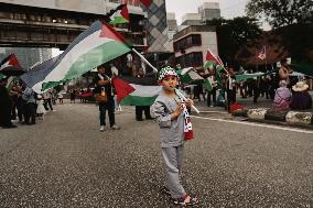 Israel-Palestine Conflict Demonstrations In Kuala Lumpur