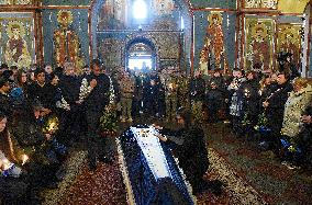 Funeral ceremony of Ukrainian defender Serhii Ikonnikov in Kyiv