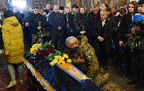 Funeral ceremony of Ukrainian defender Serhii Ikonnikov in Kyiv