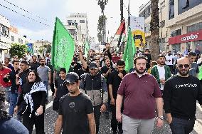 Anti-Israel protest in West Bank