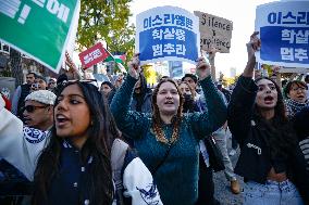 Pro-Palestine Rally In Seoul