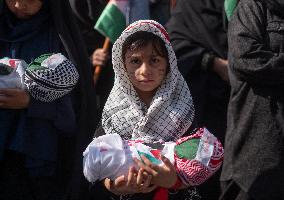 Iran, Anti-Israel Rally In Support Of Palestinian Mothers And Children