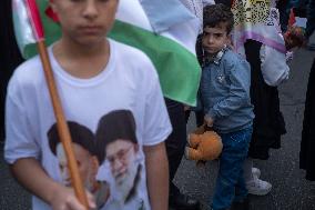 Iran, Anti-Israel Rally In Support Of Palestinian Mothers And Children