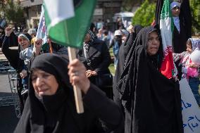 Iran, Anti-Israel Rally In Support Of Palestinian Mothers And Children