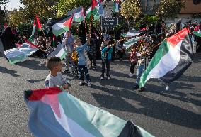 Iran, Anti-Israel Rally In Support Of Palestinian Mothers And Children