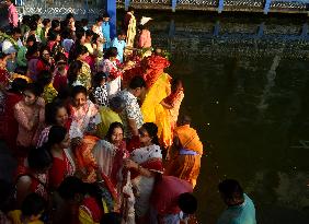 People Are Celebrating The Durga Puja Festival In Kolkata, India