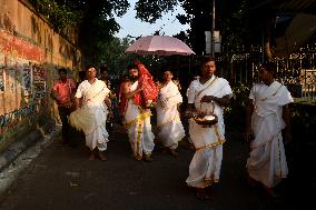 People Are Celebrating The Durga Puja Festival In Kolkata, India