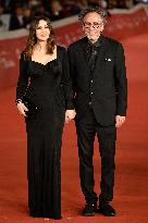 Monica Bellucci And Tim Burton Walk The Red Carpet - Rome