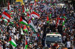 Palestine Solidarity Rally In Bandung Indonesia