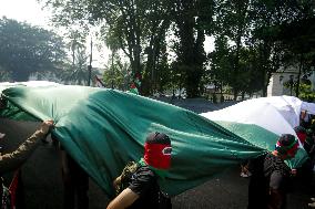 Solidarity Action For Palestine In Bandung, Indonesia