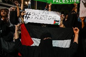 Protest In Solidarity With Palestinians