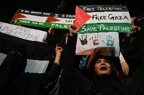 Protest In Solidarity With Palestinians