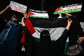 Protest In Solidarity With Palestinians