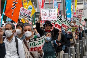 Demonstration For Palestine In Tokyo