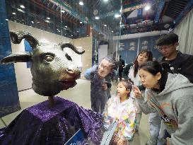 Exhibition of Animal Head Bronze Statues at the Old Summer Palace Museum in Beijing