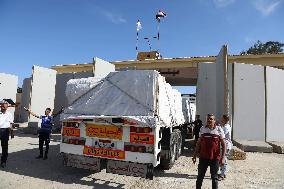 EGYPT-RAFAH BORDER CROSSING-OPEN