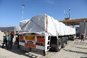 EGYPT-RAFAH BORDER CROSSING-OPEN