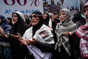 Pro-Palestinian Demonstration Outside Israel's Embassy In Bangkok.