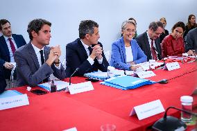 Interministerial Committee For The JO Paris 2024 In Matignon - Paris