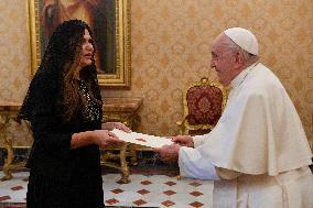 Pope Francis Receives Ambassador Of Albania